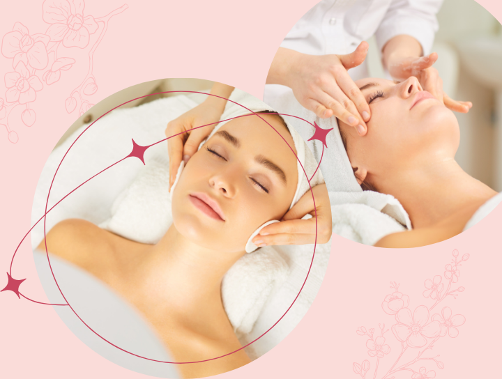 Donna con pelle luminosa dopo trattamento viso Ishvara